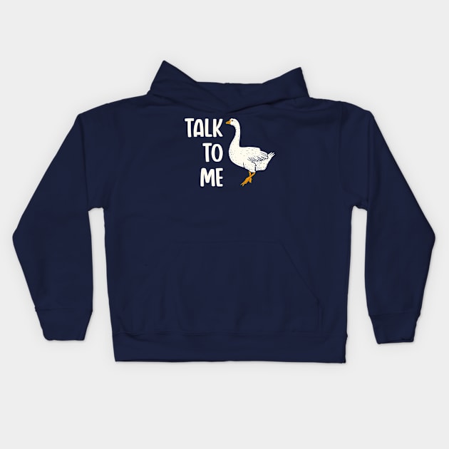 Talk to me bird Kids Hoodie by nickbeta